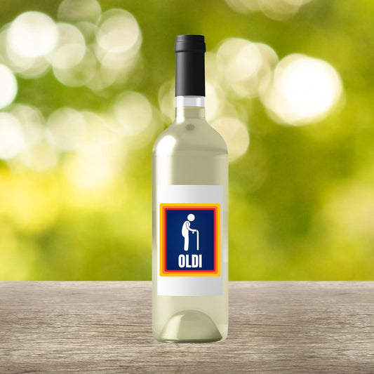 Funny Wine Bottle Label - OLDI