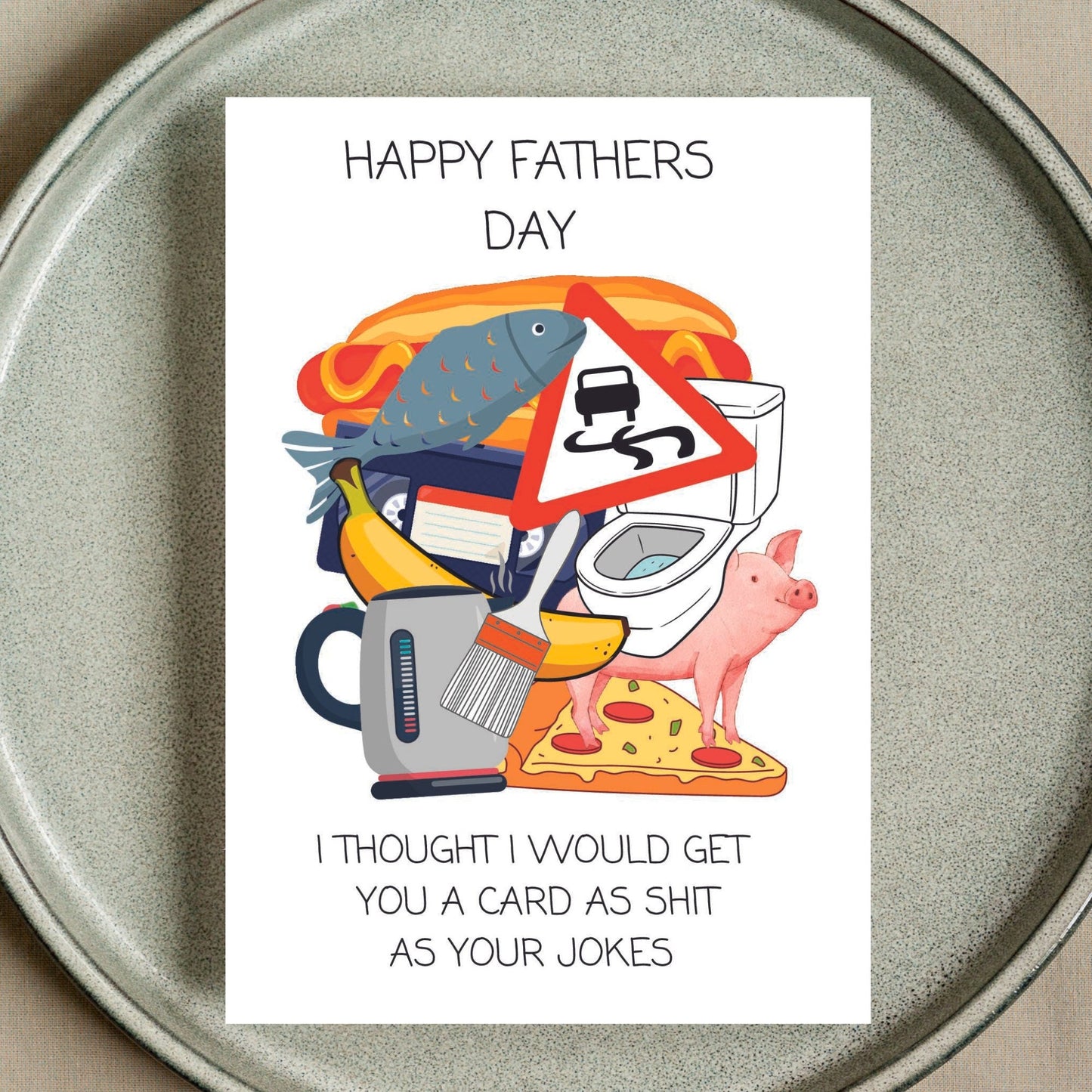Funny Fathers Day Card - Shit Jokes