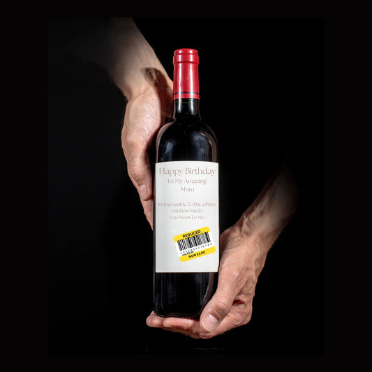 Wine Bottle Label For Mum.