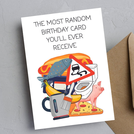Funny 'Random' Birthday Card