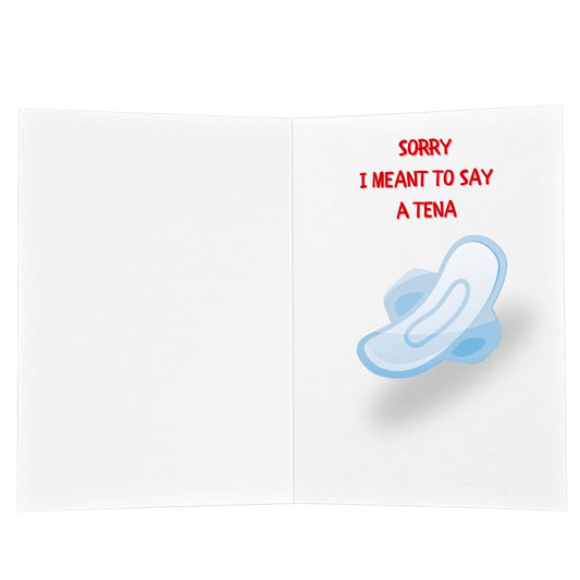 Funny Christmas Card - Tena Inside
