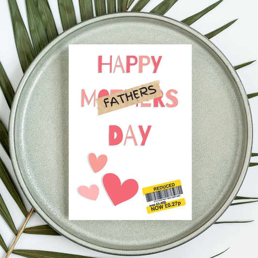 Funny Fathers Day Card - Reduced Sticker