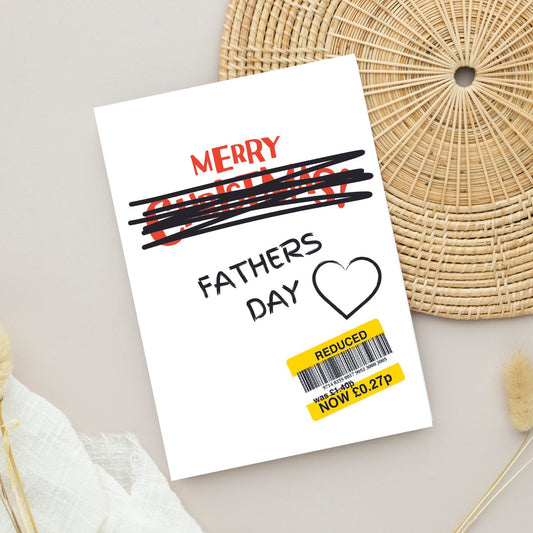 Funny Fathers Day Card - Reduced Sticker