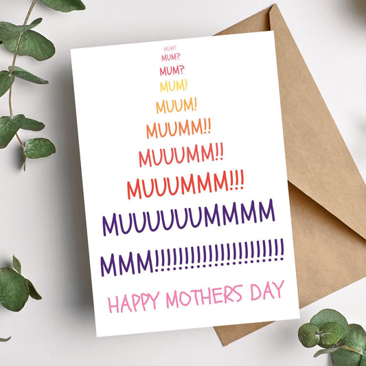 Funny Mothers Day Card - Muuuuuuuuuum
