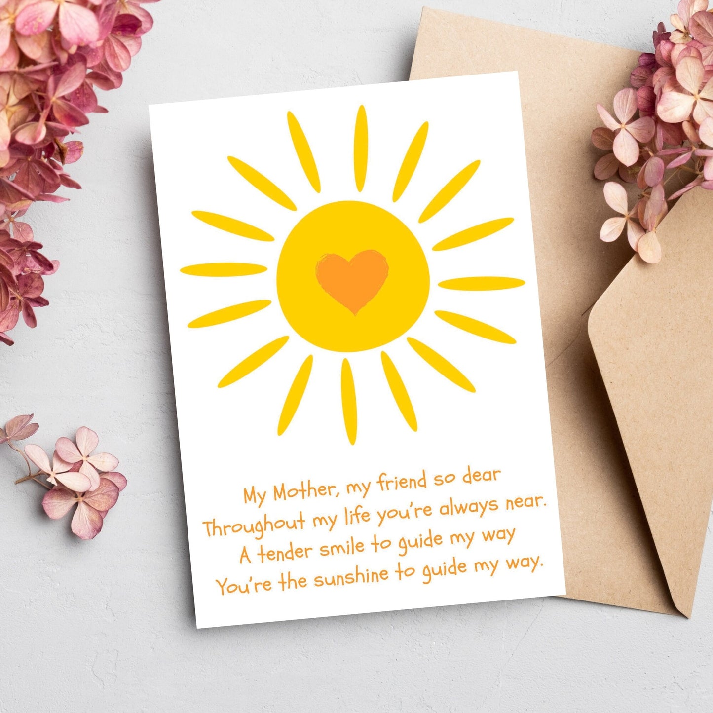 Mothers Day Poem Card.