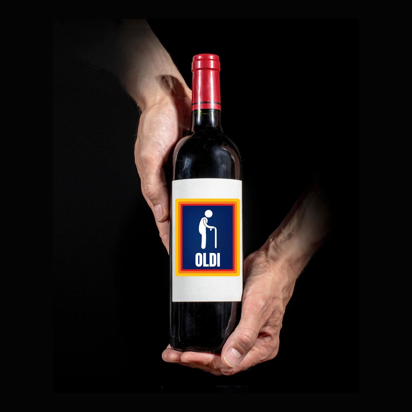 Funny Wine Bottle Label - OLDI