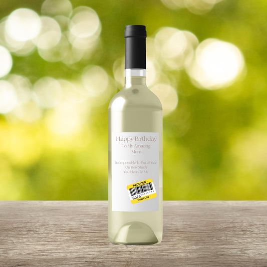 Wine Bottle Label For Mum.