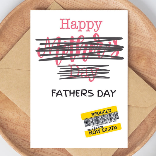 Funny Fathers Day Card - Reduced Sticker