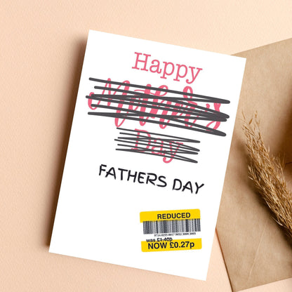 Funny Fathers Day Card - Reduced Sticker