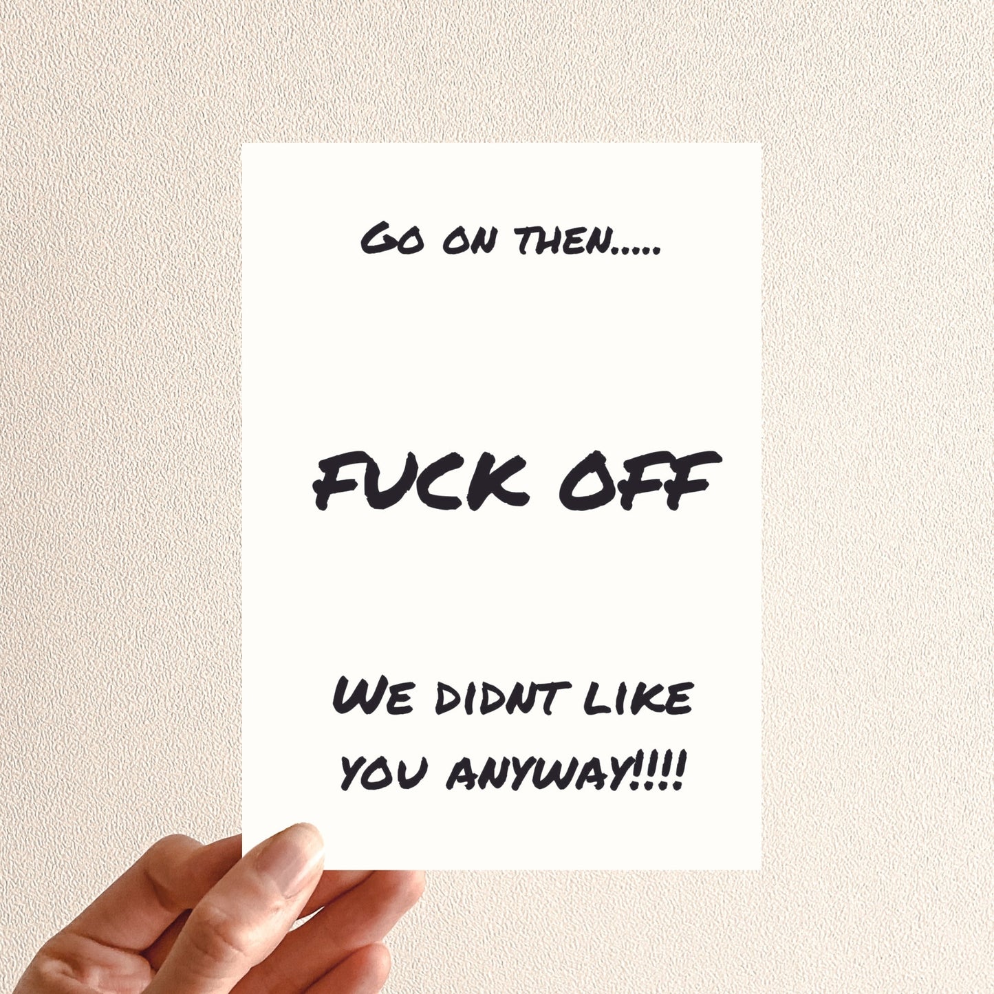 Funny Leaving/Retirement Card