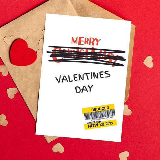 Funny Valentines Card - Merry Valentines - Reduced Sticker
