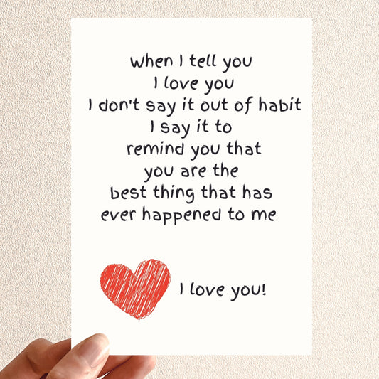 Valentines Card - Heartfelt