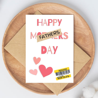 Funny Fathers Day Card - Reduced Sticker