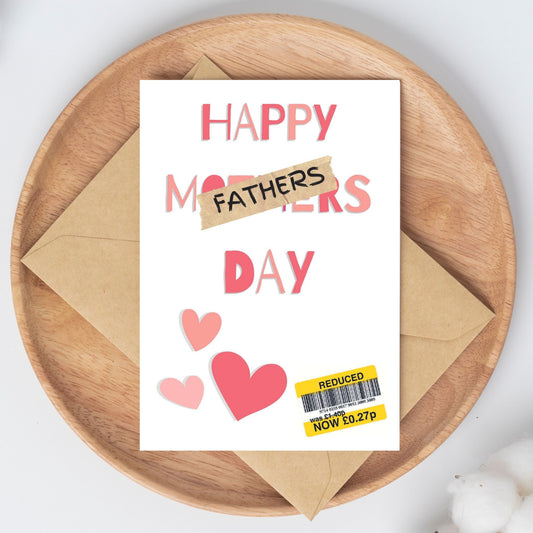 Funny Fathers Day Card - Reduced Sticker