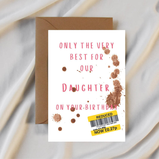 Funny Birthday Card For Daughter