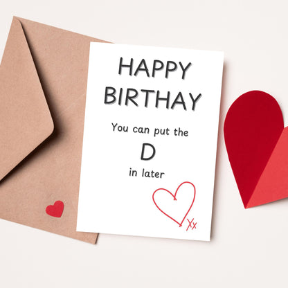 Funny Birthday Card - Husband/Boyfriend