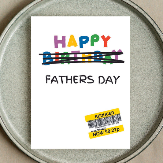 Funny Fathers Day Card - Reduced Sticker