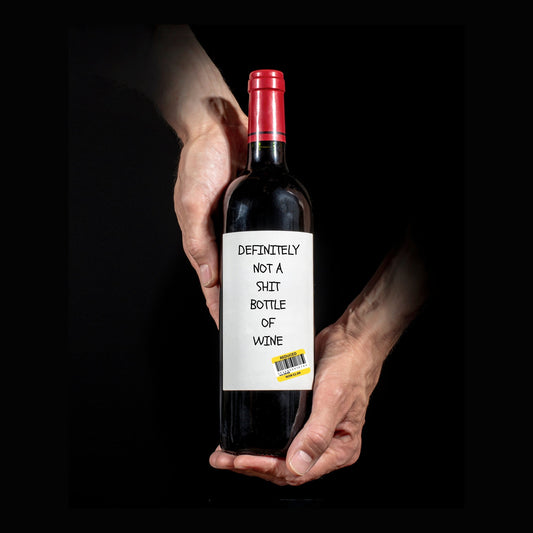 Funny Wine Bottle Label