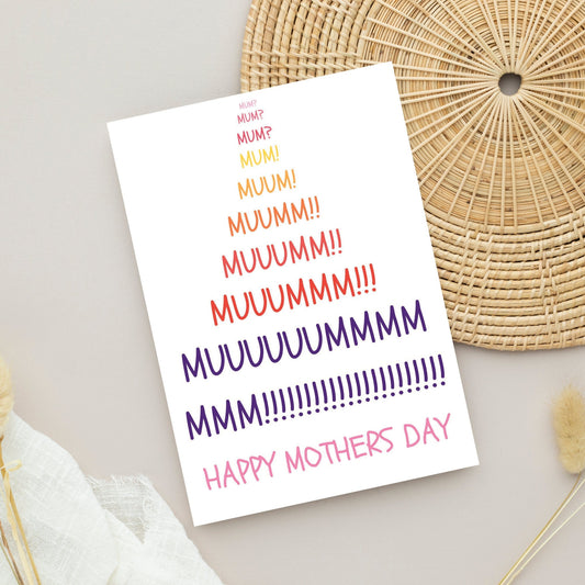 Funny Mothers Day Card - Muuuuuuuuuum