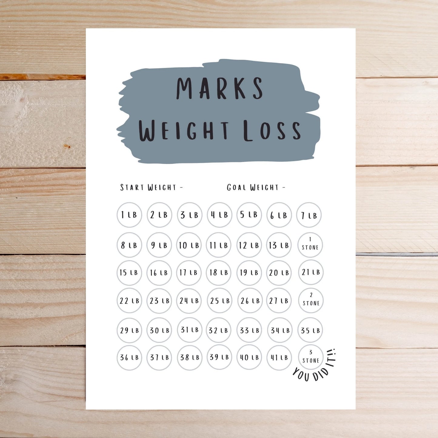 Weight Loss Tracker.